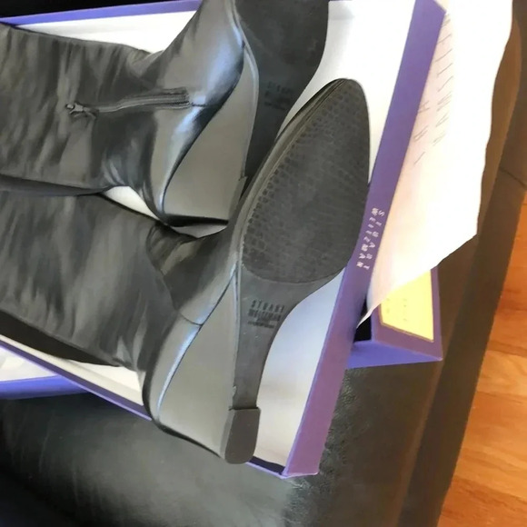 Stuart Wetzman PARKWAY black soft leather boots. Size 7​ - Picture 7 of 10